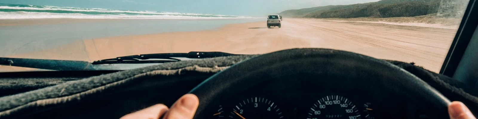 QLD driving on a beach
