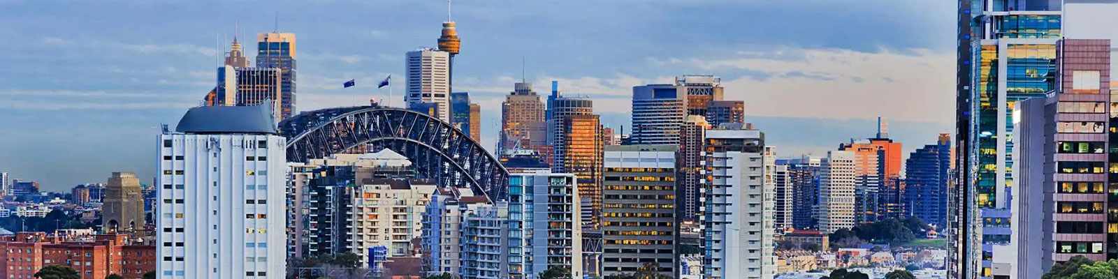 Sydney city skyline view